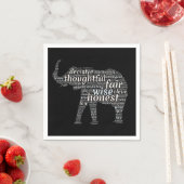 象の語雲の性質 スタンダードカクテルナプキン (インサイチュ)