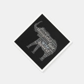 象の語雲の性質 スタンダードカクテルナプキン (角)