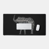 象の語雲の性質 デスクマット (キーボード&マウス)