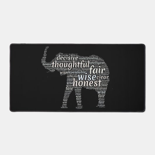 象の語雲の性質 デスクマット (正面)