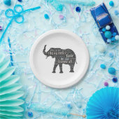 象の語雲の性質 ペーパープレート (パーティー)