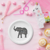 象の語雲の性質 ペーパープレート (パーティー)