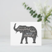 象の語雲の性質 ポストカード (スタンド正面)