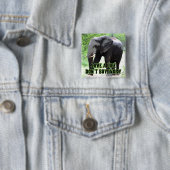 象の買命を救アイボリーするな 缶バッジ (インサイチュ)