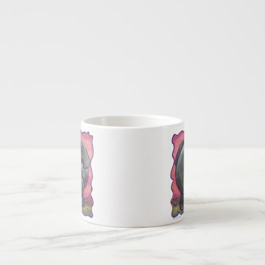 象の贈り物とアクセサリー エスプレッソカップ (正面)