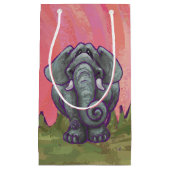 象の贈り物とアクセサリー スモールペーパーバッグ (正面)