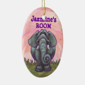 象の贈り物とアクセサリー セラミックオーナメント (右)
