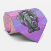象の贈り物とアクセサリー ネクタイ (ロール)