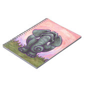 象の贈り物とアクセサリー ノートブック (左側)