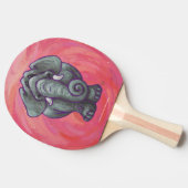 象の贈り物とアクセサリー 卓球ラケット (横)