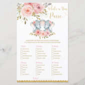 象の赤ちゃんシャワーあなたの財布のゲームの中にあるものを (正面)