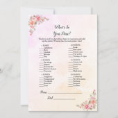 象の赤ちゃんシャワーあなたの財布のゲームの中にあるものを 招待状 (正面)