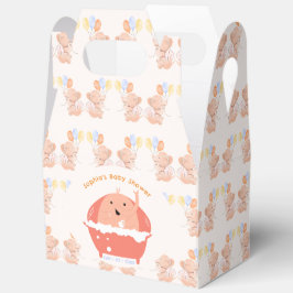 象の赤ちゃんシャワーお願いボックス フェイバーボックス