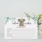 象の赤ちゃんシャワーアドバイスが文房具を願う 便箋 (スタンド正面)