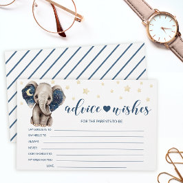 象の赤ちゃんシャワーアドバイスウィーズ文房具カード 便箋