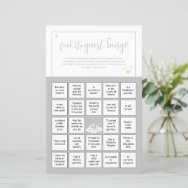 象の赤ちゃんシャワーゲームゲストビンゴ