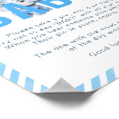 象の赤ちゃんシャワーゲームポスター – "言わないベビー ポスター (角)