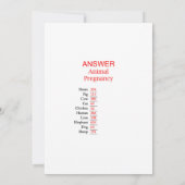 象の赤ちゃんシャワーゲーム5x7サイズに応答 招待状 (裏面)