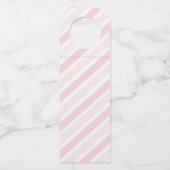 象の赤ちゃんシャワーザポップ・アートのバブルシャンパンラベル ボトルネックタグ (裏面)