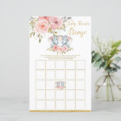 象の赤ちゃんシャワービンゴゲーム活動ツインガール (スタンド正面)