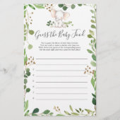 象の赤ちゃんシャワーベビー食品を推測 (正面)