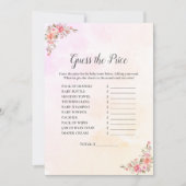 象の赤ちゃんシャワー価格を推測 招待状 (正面)