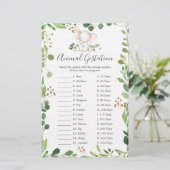 象の赤ちゃんシャワー動物の妊娠ゲーム (スタンド正面)