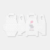 象の赤ちゃんシャワー女の子かわいい愛玩箱 フェイバーボックス (折り畳みなし)