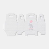 象の赤ちゃんシャワー女の子かわいい愛玩箱 フェイバーボックス (折り畳みなし)