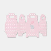 象の赤ちゃんシャワー女の子かわいい愛玩箱 フェイバーボックス (折り畳みなし)