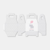 象の赤ちゃんシャワー女の子かわいい愛玩箱 フェイバーボックス (折り畳みなし)