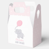 象の赤ちゃんシャワー女の子かわいい愛玩箱 フェイバーボックス (オープン)