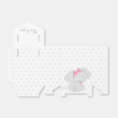 象の赤ちゃんシャワー女の子💗 🐘 フェイバーボックス (折り畳みなし)