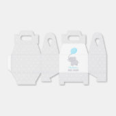 象の赤ちゃんシャワー少年かわいい愛用箱 フェイバーボックス (折り畳みなし)