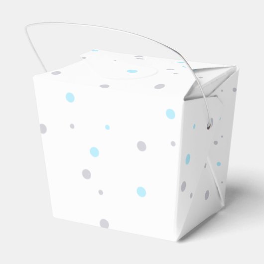 象の赤ちゃんシャワー少年かわいい愛用箱 フェイバーボックス (裏面サイド)