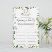 象の赤ちゃんシャワー彼らはゲームカードを何歳だった (スタンド正面)