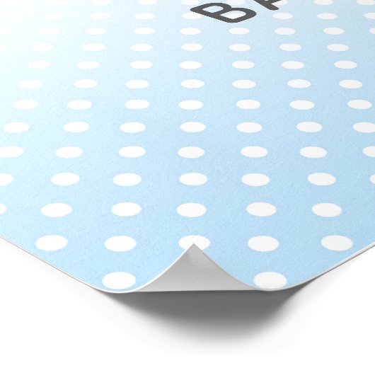 象の赤ちゃんシャワー歓迎サインブルーボーイズポスター ポスター (角)