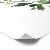 象の赤ちゃんシャワー歓迎サイン ポスター (角)