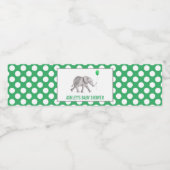 象の赤ちゃんシャワー水ボトルラベル ペットボトルラベル (シングルラベル)