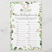 象の赤ちゃんシャワー赤ちゃん動物の名前 (正面)