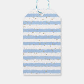 象の赤ちゃんシャワー青ありがとう ギフトタグ (裏面)