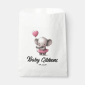 象の赤ちゃんシャワー フェイバーバッグ (正面)