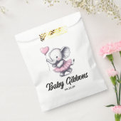 象の赤ちゃんシャワー フェイバーバッグ (封をした状態)