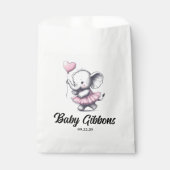 象の赤ちゃんシャワー フェイバーバッグ (正面)