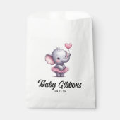 象の赤ちゃんシャワー フェイバーバッグ (正面)