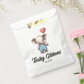 象の赤ちゃんシャワー フェイバーバッグ (封をした状態)