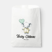 象の赤ちゃんシャワー フェイバーバッグ (正面)