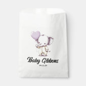 象の赤ちゃんシャワー フェイバーバッグ (正面)