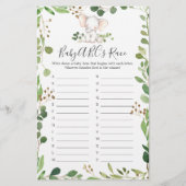 象の赤ちゃんシャワーABCのレースゲーム (正面)