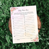 象の赤ちゃん名競走シャワーゲームカード 招待状